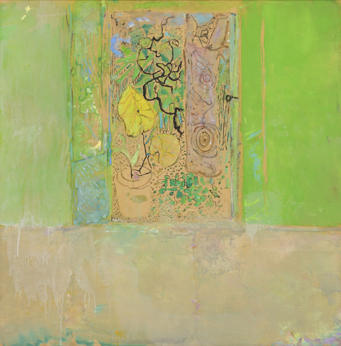 Porte sur jardin, 2007, 80x80