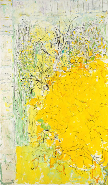 Fenêtre jaune, 2010, 120x70