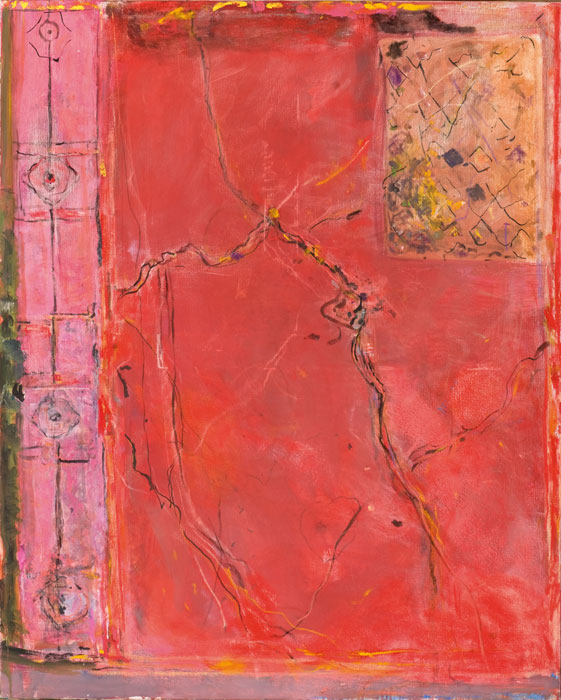 Pompei, fresque rouge, 2010, 100x81