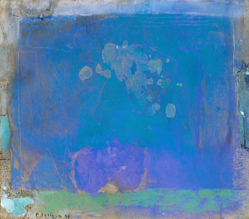 Abstraction bleue, 1998, 77x144